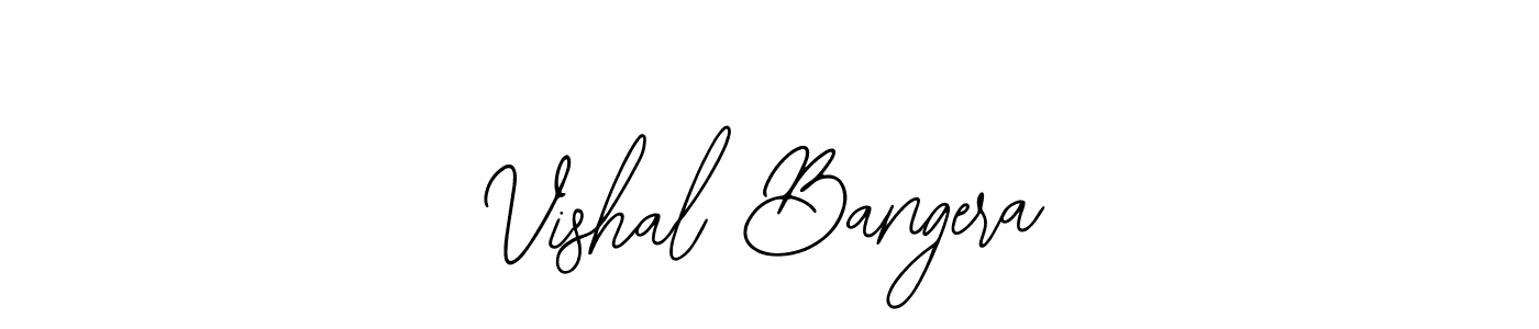 How to make Vishal Bangera name signature. Use Bearetta-2O07w style for creating short signs online. This is the latest handwritten sign. Vishal Bangera signature style 12 images and pictures png