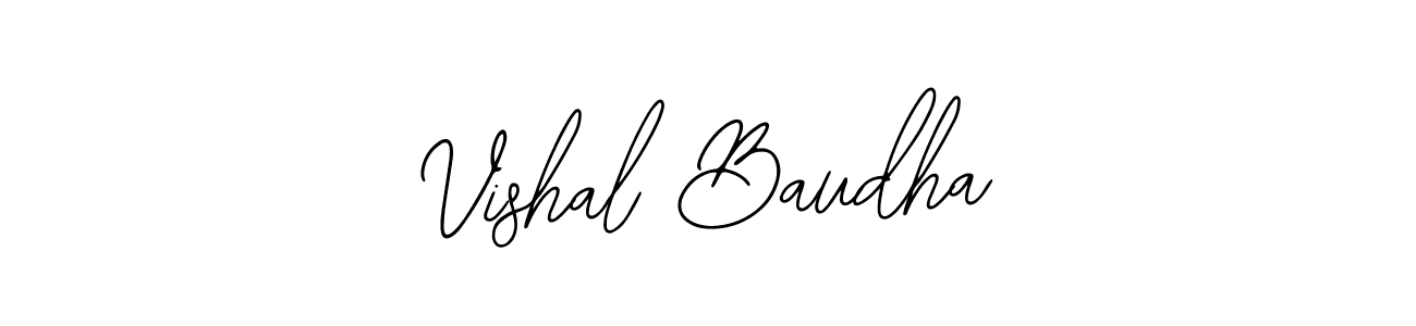 The best way (Bearetta-2O07w) to make a short signature is to pick only two or three words in your name. The name Vishal Baudha include a total of six letters. For converting this name. Vishal Baudha signature style 12 images and pictures png