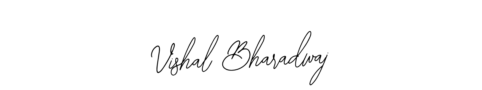 How to make Vishal Bharadwaj name signature. Use Bearetta-2O07w style for creating short signs online. This is the latest handwritten sign. Vishal Bharadwaj signature style 12 images and pictures png