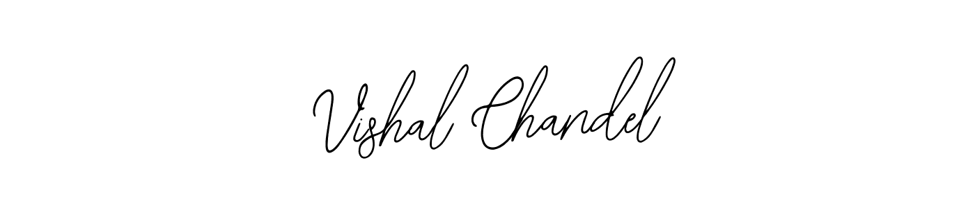 Bearetta-2O07w is a professional signature style that is perfect for those who want to add a touch of class to their signature. It is also a great choice for those who want to make their signature more unique. Get Vishal Chandel name to fancy signature for free. Vishal Chandel signature style 12 images and pictures png