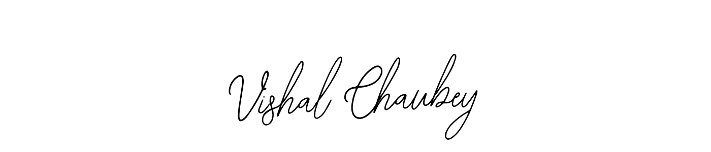 How to make Vishal Chaubey name signature. Use Bearetta-2O07w style for creating short signs online. This is the latest handwritten sign. Vishal Chaubey signature style 12 images and pictures png