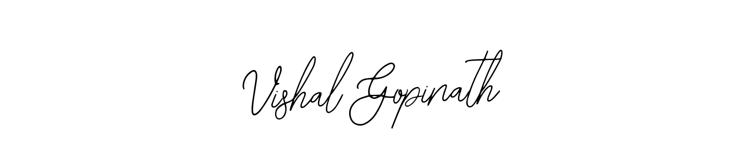 Also You can easily find your signature by using the search form. We will create Vishal Gopinath name handwritten signature images for you free of cost using Bearetta-2O07w sign style. Vishal Gopinath signature style 12 images and pictures png