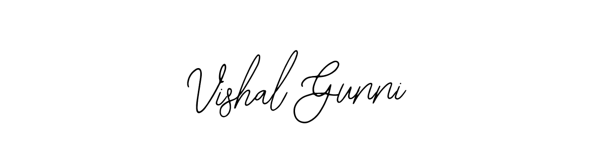 Also we have Vishal Gunni name is the best signature style. Create professional handwritten signature collection using Bearetta-2O07w autograph style. Vishal Gunni signature style 12 images and pictures png