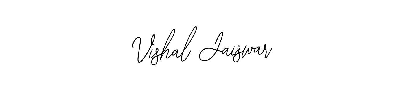 The best way (Bearetta-2O07w) to make a short signature is to pick only two or three words in your name. The name Vishal Jaiswar include a total of six letters. For converting this name. Vishal Jaiswar signature style 12 images and pictures png