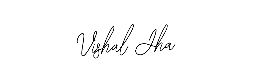 Design your own signature with our free online signature maker. With this signature software, you can create a handwritten (Bearetta-2O07w) signature for name Vishal Jha. Vishal Jha signature style 12 images and pictures png