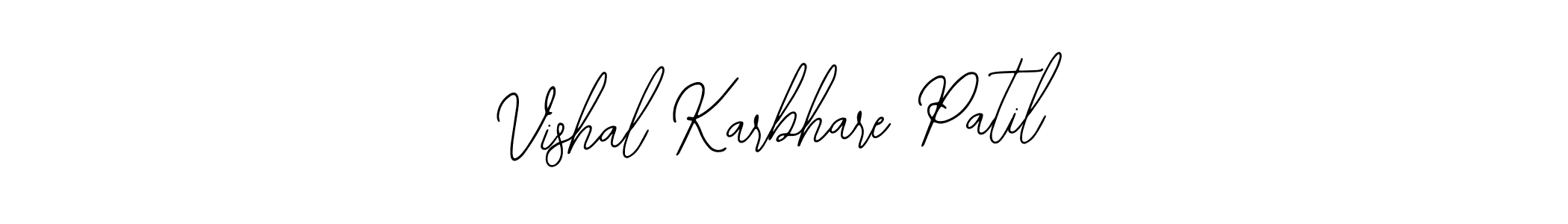 Design your own signature with our free online signature maker. With this signature software, you can create a handwritten (Bearetta-2O07w) signature for name Vishal Karbhare Patil. Vishal Karbhare Patil signature style 12 images and pictures png