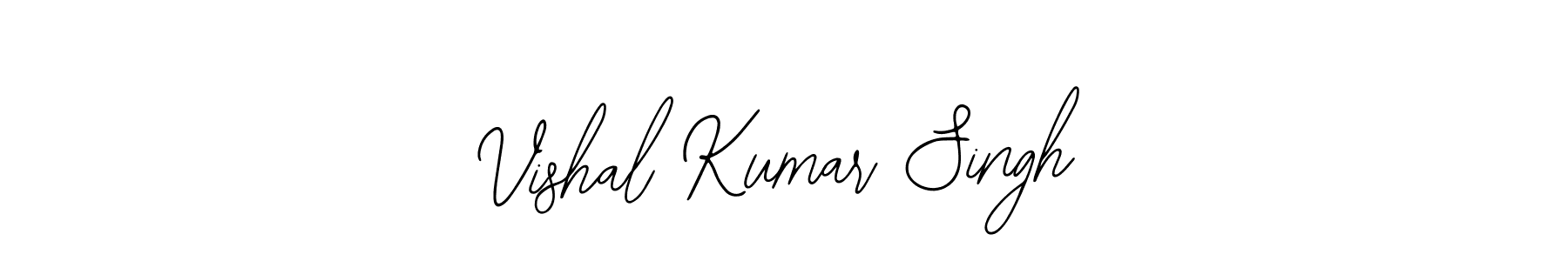 Bearetta-2O07w is a professional signature style that is perfect for those who want to add a touch of class to their signature. It is also a great choice for those who want to make their signature more unique. Get Vishal Kumar Singh name to fancy signature for free. Vishal Kumar Singh signature style 12 images and pictures png