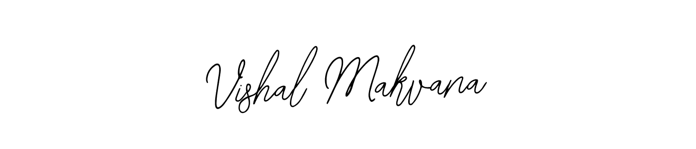 Use a signature maker to create a handwritten signature online. With this signature software, you can design (Bearetta-2O07w) your own signature for name Vishal Makvana. Vishal Makvana signature style 12 images and pictures png