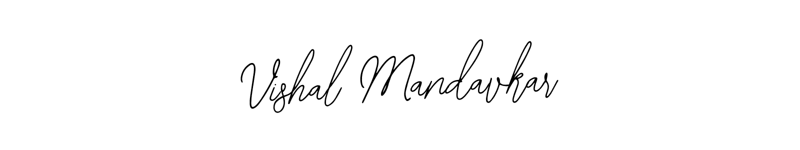 Use a signature maker to create a handwritten signature online. With this signature software, you can design (Bearetta-2O07w) your own signature for name Vishal Mandavkar. Vishal Mandavkar signature style 12 images and pictures png