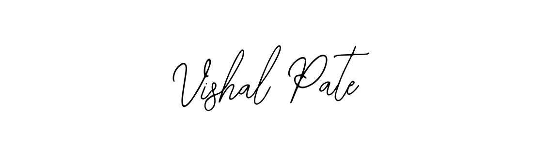 Use a signature maker to create a handwritten signature online. With this signature software, you can design (Bearetta-2O07w) your own signature for name Vishal Pate. Vishal Pate signature style 12 images and pictures png