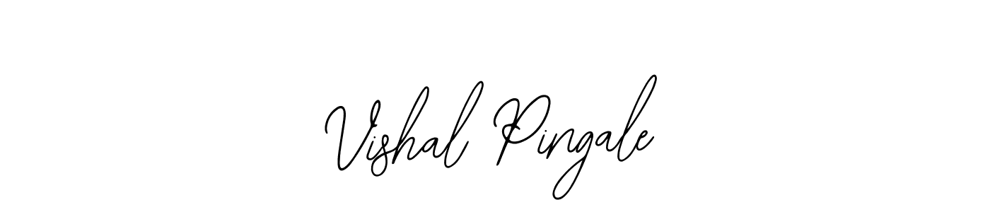 How to make Vishal Pingale name signature. Use Bearetta-2O07w style for creating short signs online. This is the latest handwritten sign. Vishal Pingale signature style 12 images and pictures png