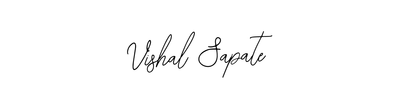 The best way (Bearetta-2O07w) to make a short signature is to pick only two or three words in your name. The name Vishal Sapate include a total of six letters. For converting this name. Vishal Sapate signature style 12 images and pictures png