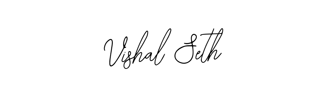 The best way (Bearetta-2O07w) to make a short signature is to pick only two or three words in your name. The name Vishal Seth include a total of six letters. For converting this name. Vishal Seth signature style 12 images and pictures png