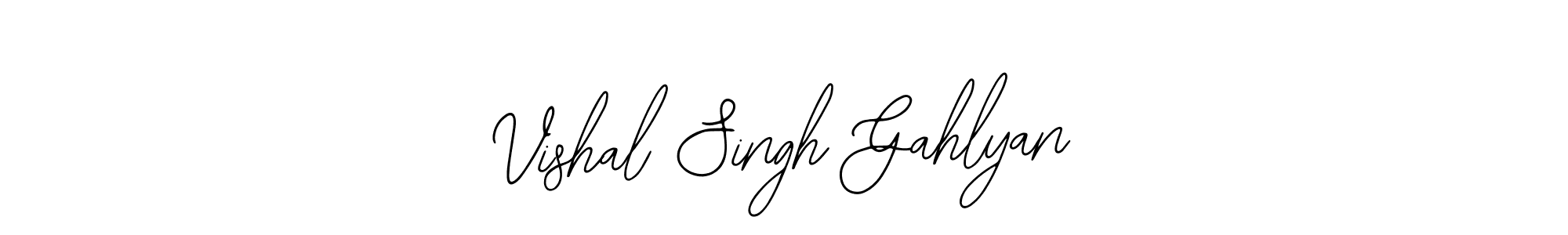 Make a short Vishal Singh Gahlyan signature style. Manage your documents anywhere anytime using Bearetta-2O07w. Create and add eSignatures, submit forms, share and send files easily. Vishal Singh Gahlyan signature style 12 images and pictures png