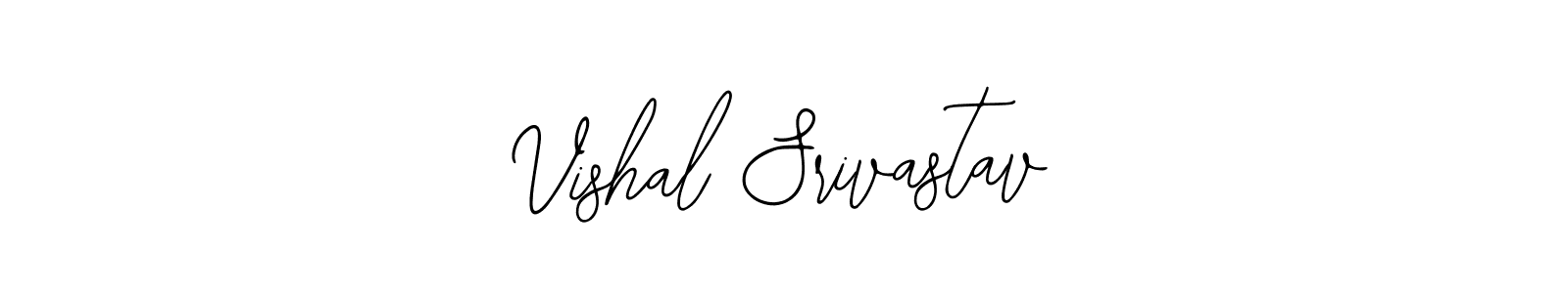 The best way (Bearetta-2O07w) to make a short signature is to pick only two or three words in your name. The name Vishal Srivastav include a total of six letters. For converting this name. Vishal Srivastav signature style 12 images and pictures png