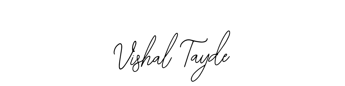 How to make Vishal Tayde name signature. Use Bearetta-2O07w style for creating short signs online. This is the latest handwritten sign. Vishal Tayde signature style 12 images and pictures png
