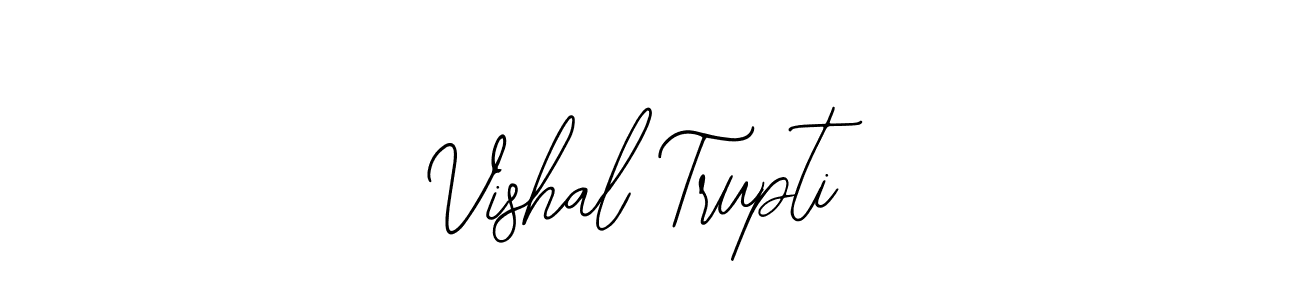 Use a signature maker to create a handwritten signature online. With this signature software, you can design (Bearetta-2O07w) your own signature for name Vishal Trupti. Vishal Trupti signature style 12 images and pictures png