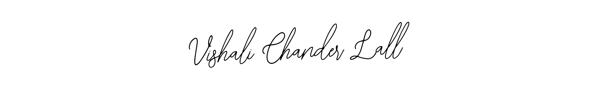 Use a signature maker to create a handwritten signature online. With this signature software, you can design (Bearetta-2O07w) your own signature for name Vishali Chander Lall. Vishali Chander Lall signature style 12 images and pictures png