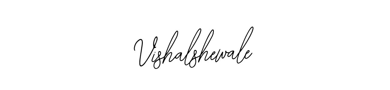 How to make Vishalshewale name signature. Use Bearetta-2O07w style for creating short signs online. This is the latest handwritten sign. Vishalshewale signature style 12 images and pictures png