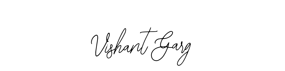 How to make Vishant Garg name signature. Use Bearetta-2O07w style for creating short signs online. This is the latest handwritten sign. Vishant Garg signature style 12 images and pictures png