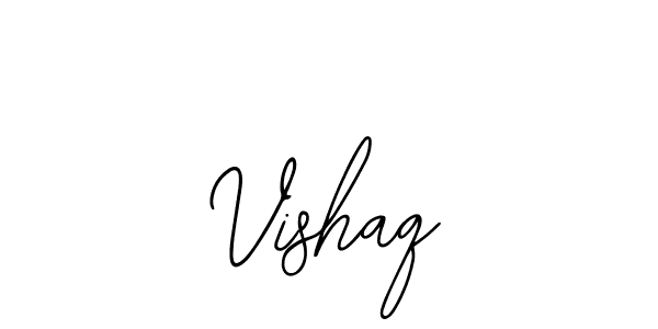 You should practise on your own different ways (Bearetta-2O07w) to write your name (Vishaq) in signature. don't let someone else do it for you. Vishaq signature style 12 images and pictures png