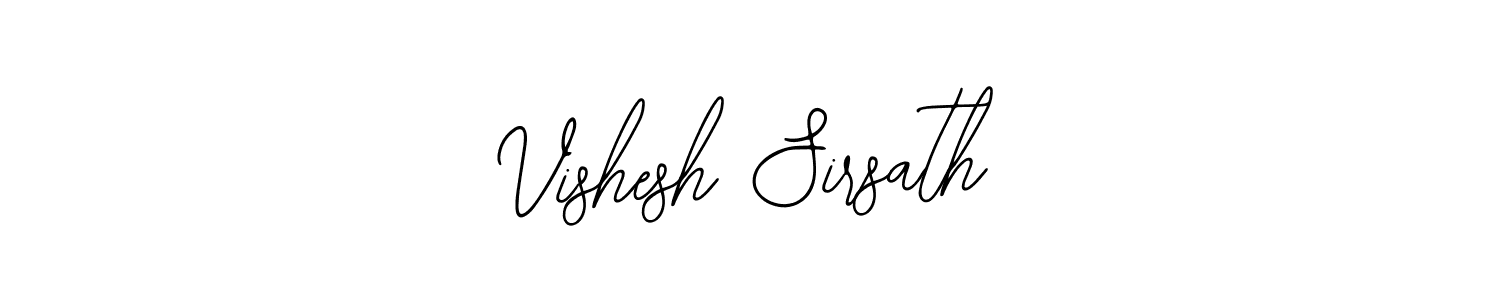 Use a signature maker to create a handwritten signature online. With this signature software, you can design (Bearetta-2O07w) your own signature for name Vishesh Sirsath. Vishesh Sirsath signature style 12 images and pictures png