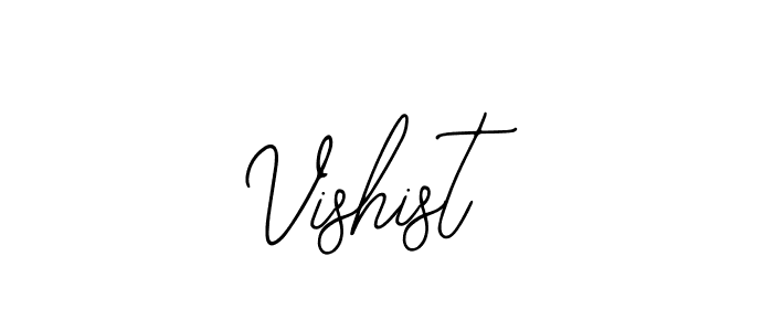 Use a signature maker to create a handwritten signature online. With this signature software, you can design (Bearetta-2O07w) your own signature for name Vishist. Vishist signature style 12 images and pictures png