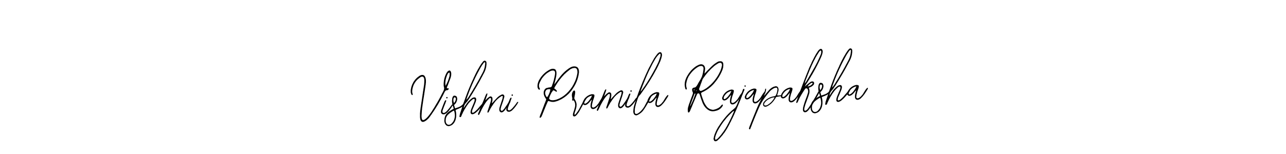 The best way (Bearetta-2O07w) to make a short signature is to pick only two or three words in your name. The name Vishmi Pramila Rajapaksha include a total of six letters. For converting this name. Vishmi Pramila Rajapaksha signature style 12 images and pictures png