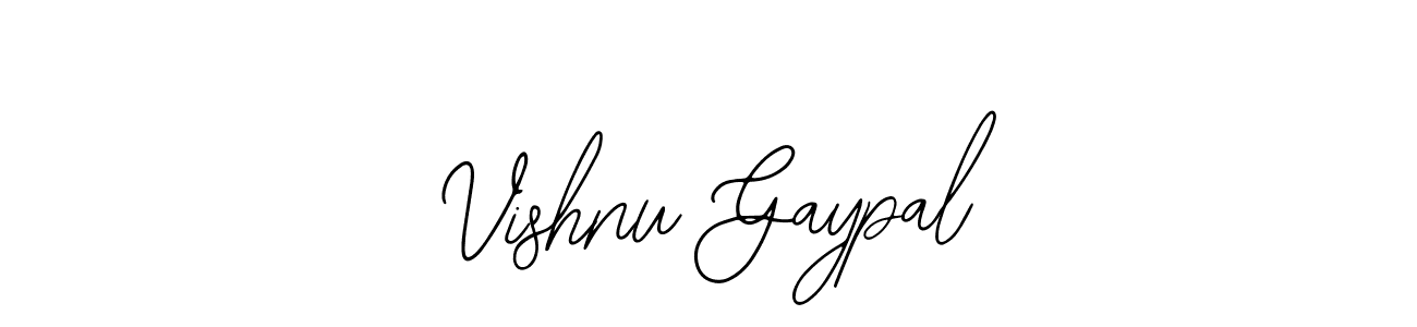 You should practise on your own different ways (Bearetta-2O07w) to write your name (Vishnu Gaypal) in signature. don't let someone else do it for you. Vishnu Gaypal signature style 12 images and pictures png