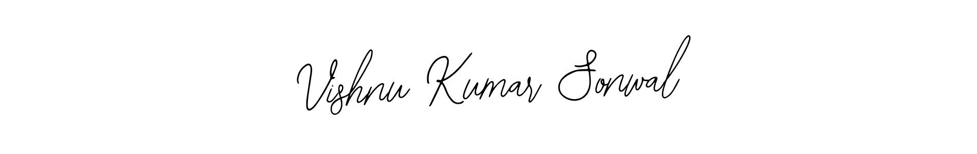 You should practise on your own different ways (Bearetta-2O07w) to write your name (Vishnu Kumar Sonwal) in signature. don't let someone else do it for you. Vishnu Kumar Sonwal signature style 12 images and pictures png