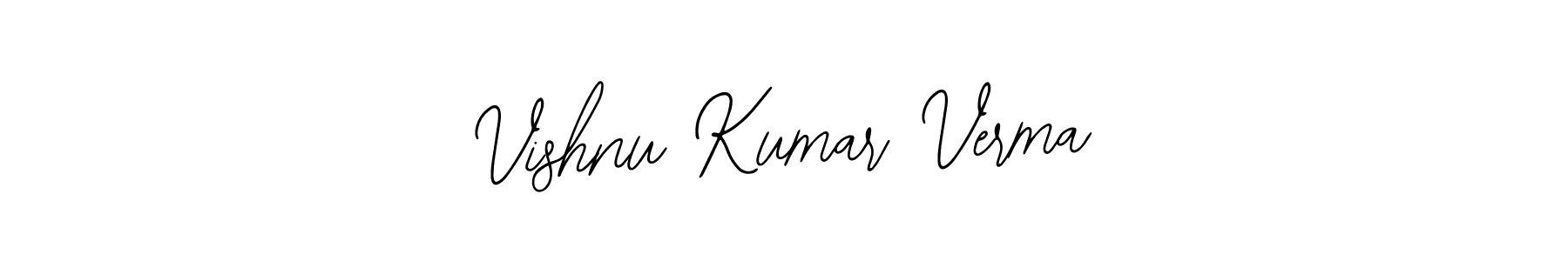 You should practise on your own different ways (Bearetta-2O07w) to write your name (Vishnu Kumar Verma) in signature. don't let someone else do it for you. Vishnu Kumar Verma signature style 12 images and pictures png
