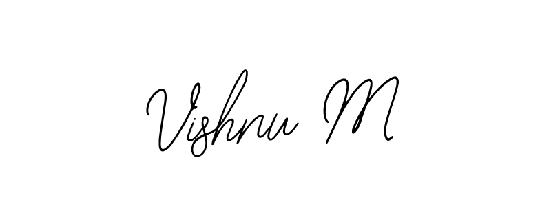 Use a signature maker to create a handwritten signature online. With this signature software, you can design (Bearetta-2O07w) your own signature for name Vishnu M. Vishnu M signature style 12 images and pictures png