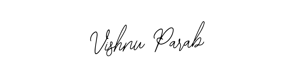 Make a beautiful signature design for name Vishnu Parab. Use this online signature maker to create a handwritten signature for free. Vishnu Parab signature style 12 images and pictures png