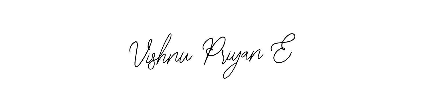 Vishnu Priyan E stylish signature style. Best Handwritten Sign (Bearetta-2O07w) for my name. Handwritten Signature Collection Ideas for my name Vishnu Priyan E. Vishnu Priyan E signature style 12 images and pictures png
