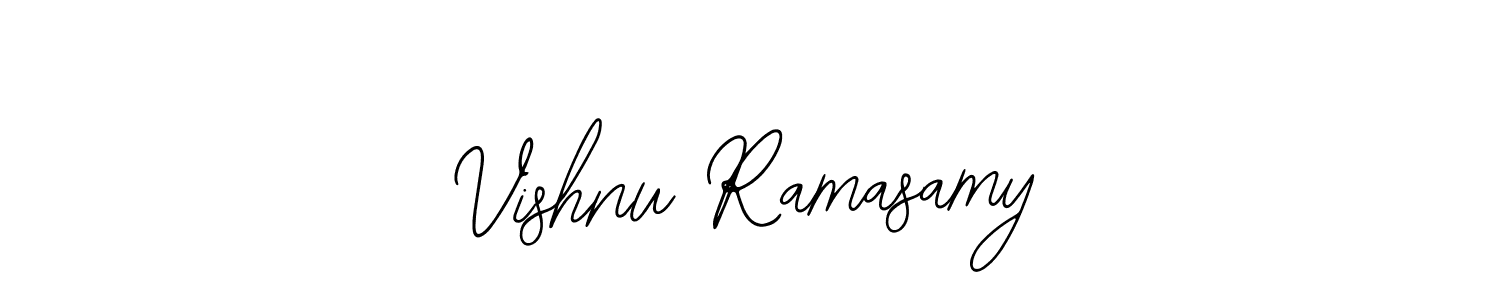 Vishnu Ramasamy stylish signature style. Best Handwritten Sign (Bearetta-2O07w) for my name. Handwritten Signature Collection Ideas for my name Vishnu Ramasamy. Vishnu Ramasamy signature style 12 images and pictures png