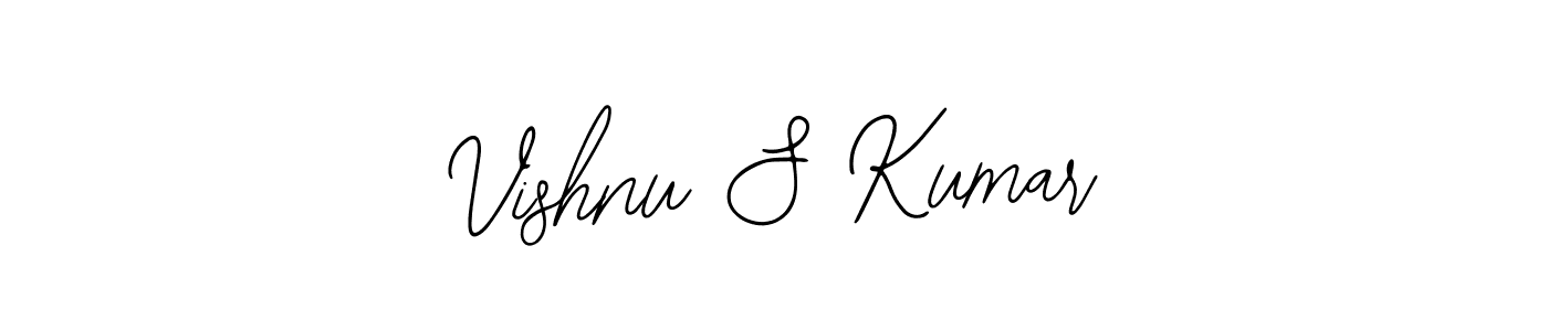 Make a beautiful signature design for name Vishnu S Kumar. Use this online signature maker to create a handwritten signature for free. Vishnu S Kumar signature style 12 images and pictures png