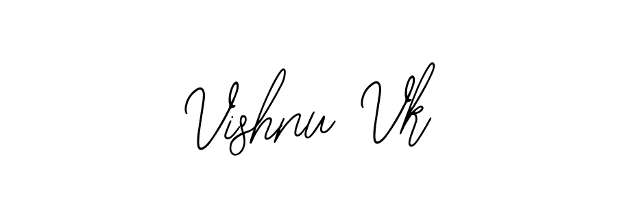 How to make Vishnu Vk signature? Bearetta-2O07w is a professional autograph style. Create handwritten signature for Vishnu Vk name. Vishnu Vk signature style 12 images and pictures png