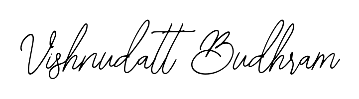 Turn your name Vishnudatt Budhram into a signature brand with Bearetta-2O07w styling. Download in standard PNG or transparent format anytime. Vishnudatt Budhram signature style 12 images and pictures png