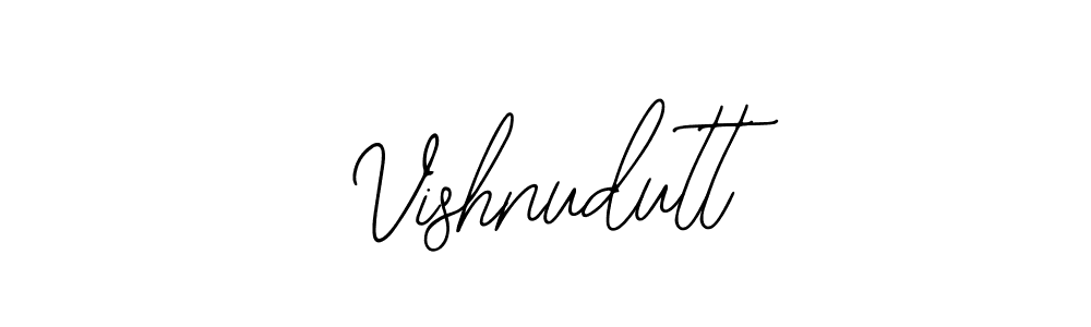 How to make Vishnudutt name signature. Use Bearetta-2O07w style for creating short signs online. This is the latest handwritten sign. Vishnudutt signature style 12 images and pictures png