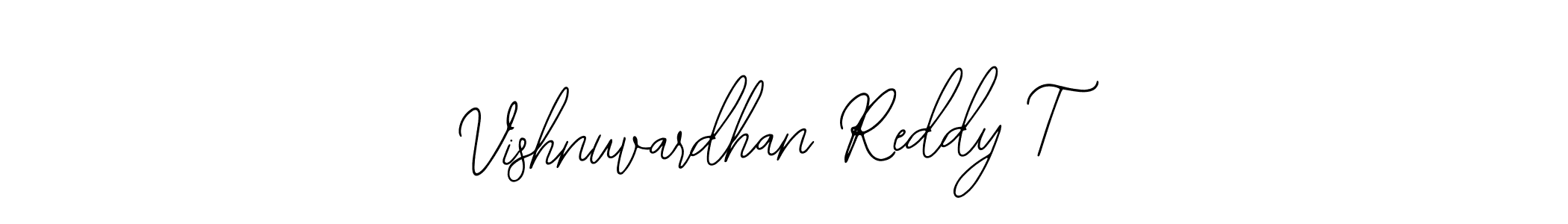 Make a beautiful signature design for name Vishnuvardhan Reddy T. Use this online signature maker to create a handwritten signature for free. Vishnuvardhan Reddy T signature style 12 images and pictures png