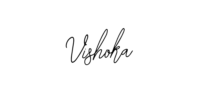 Make a beautiful signature design for name Vishoka. With this signature (Bearetta-2O07w) style, you can create a handwritten signature for free. Vishoka signature style 12 images and pictures png
