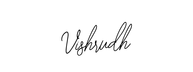 Make a beautiful signature design for name Vishrudh. With this signature (Bearetta-2O07w) style, you can create a handwritten signature for free. Vishrudh signature style 12 images and pictures png