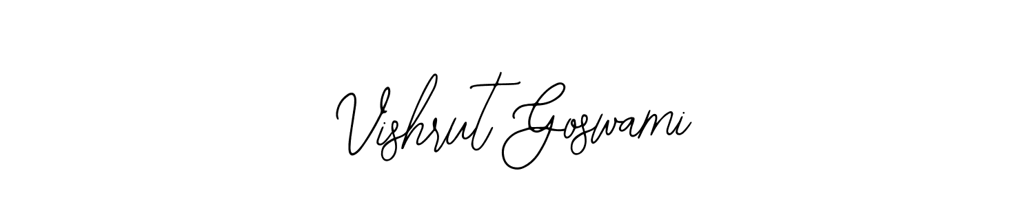 How to Draw Vishrut Goswami signature style? Bearetta-2O07w is a latest design signature styles for name Vishrut Goswami. Vishrut Goswami signature style 12 images and pictures png
