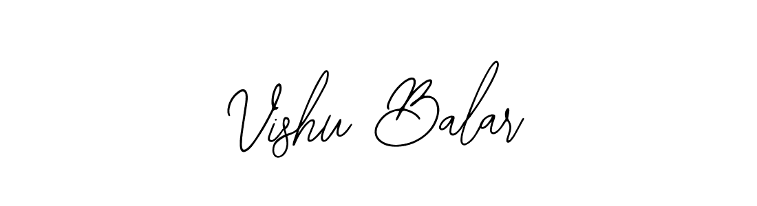 You should practise on your own different ways (Bearetta-2O07w) to write your name (Vishu Balar) in signature. don't let someone else do it for you. Vishu Balar signature style 12 images and pictures png