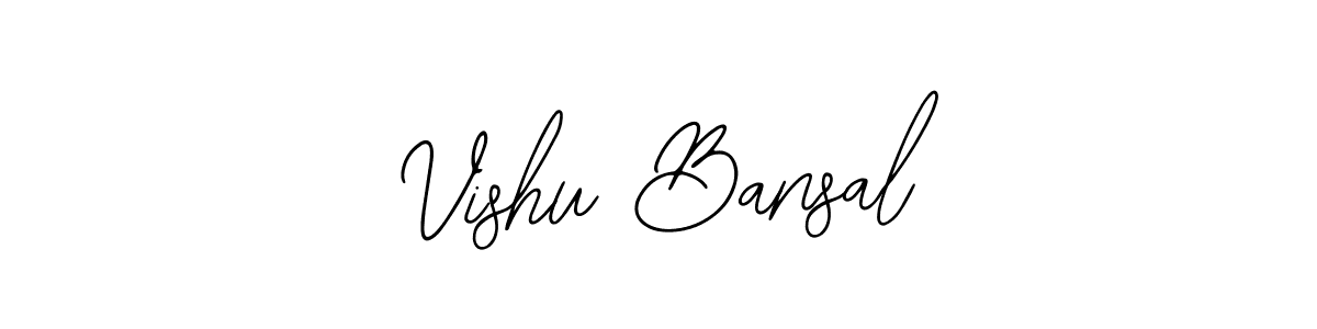 Also You can easily find your signature by using the search form. We will create Vishu Bansal name handwritten signature images for you free of cost using Bearetta-2O07w sign style. Vishu Bansal signature style 12 images and pictures png