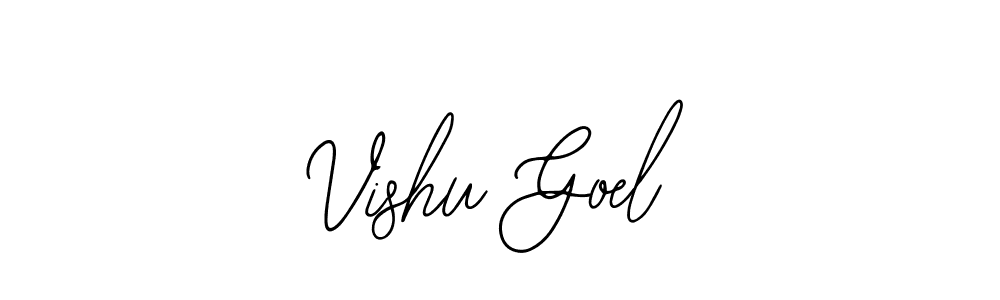 How to Draw Vishu Goel signature style? Bearetta-2O07w is a latest design signature styles for name Vishu Goel. Vishu Goel signature style 12 images and pictures png