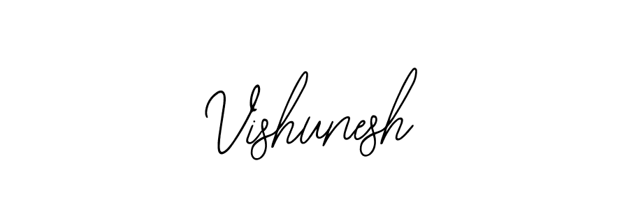 Use a signature maker to create a handwritten signature online. With this signature software, you can design (Bearetta-2O07w) your own signature for name Vishunesh. Vishunesh signature style 12 images and pictures png