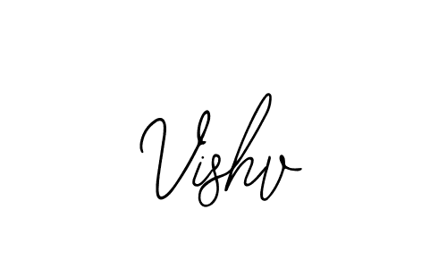 if you are searching for the best signature style for your name Vishv. so please give up your signature search. here we have designed multiple signature styles  using Bearetta-2O07w. Vishv signature style 12 images and pictures png