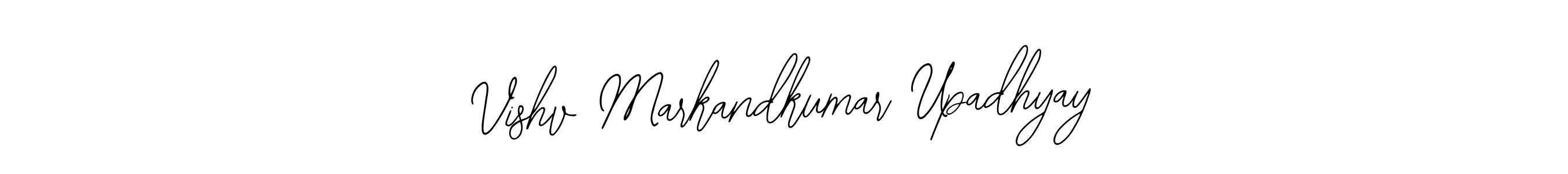 Make a beautiful signature design for name Vishv Markandkumar Upadhyay. Use this online signature maker to create a handwritten signature for free. Vishv Markandkumar Upadhyay signature style 12 images and pictures png