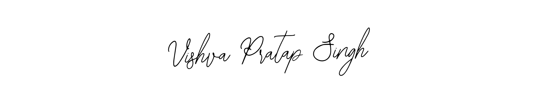 How to make Vishva Pratap Singh name signature. Use Bearetta-2O07w style for creating short signs online. This is the latest handwritten sign. Vishva Pratap Singh signature style 12 images and pictures png